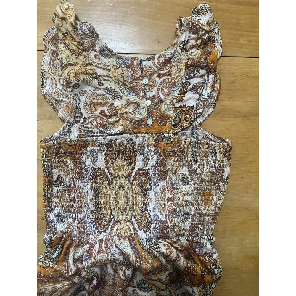 Code X Mode Sleeveless Multicolored Smock Paisley… - image 5